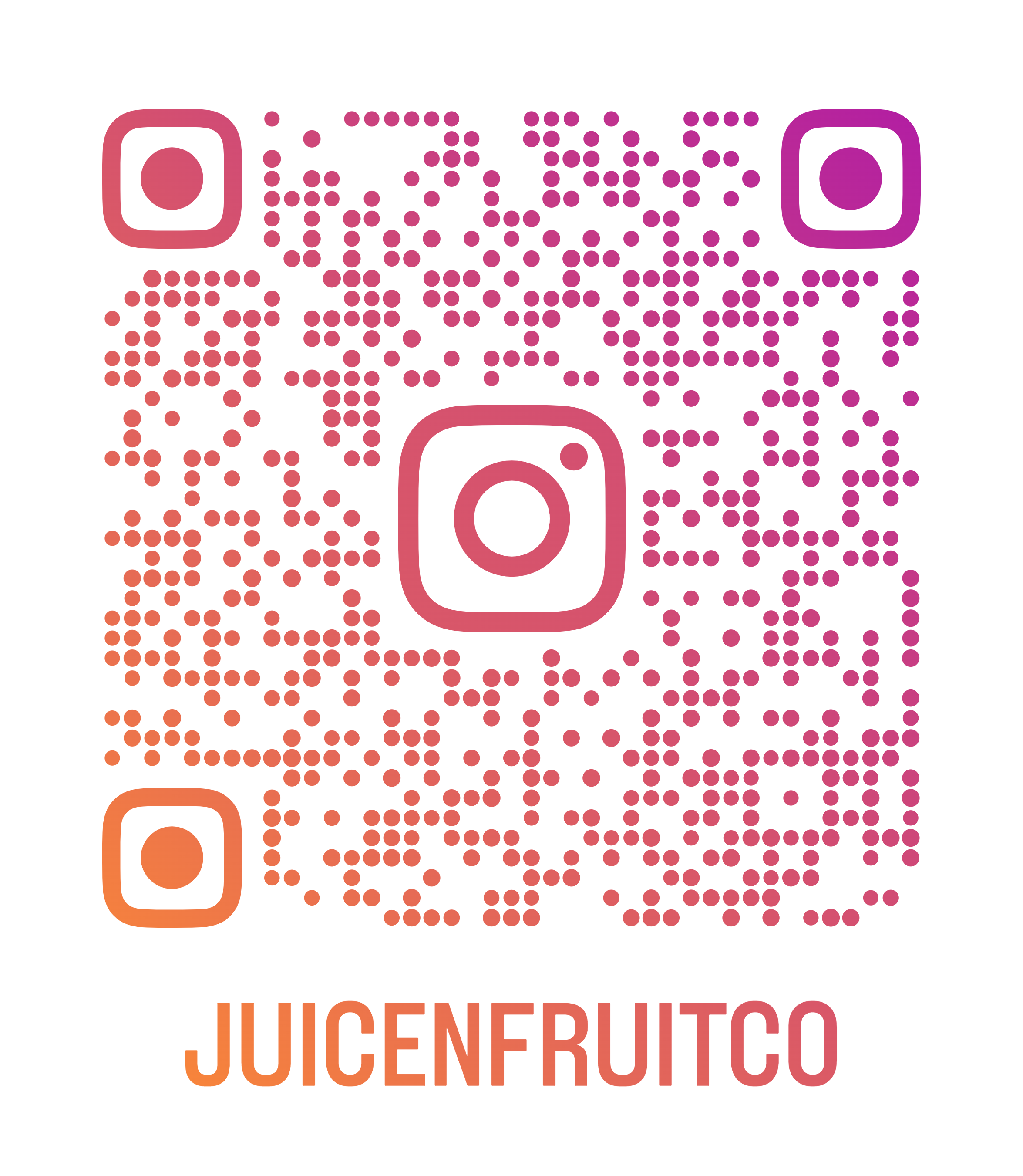 Scan to follow Juice N Fruit Co on Instagram